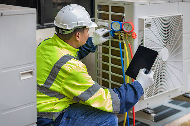 Professional Hvac technician working in Wappingers Falls, NY